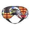 American Flag Fire Eagle Double-Sided Sleep Eye Mask, Comfort Soft Blindfold with Adjustable Strap, Block Out Light view 1
