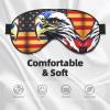 American Flag Fire Eagle Double-Sided Sleep Eye Mask, Comfort Soft Blindfold with Adjustable Strap, Block Out Light view 3