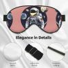 Astronaut on The Moon Double-Sided Sleep Eye Mask, Comfort Soft Blindfold with Adjustable Strap, Block Out Light view 4