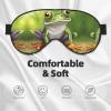 Cartoon Frog Double-Sided Sleep Eye Mask, Comfort Soft Blindfold with Adjustable Strap, Block Out Light view 3