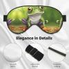 Cartoon Frog Double-Sided Sleep Eye Mask, Comfort Soft Blindfold with Adjustable Strap, Block Out Light view 4