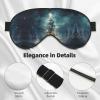 Christmas Tree Snow Double-Sided Sleep Eye Mask, Comfort Soft Blindfold with Adjustable Strap, Block Out Light view 4
