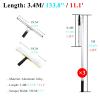 SGeneE Glass Cleaning Kit for Windows, Extendable Window Squeegee Cleaner Systems/ 33 26 17 Feet 11 4 FT Telescopic Washing Tools for Apartment Outdoor High Big Windows Doors, w,3.4m/133.8in/11.1ft view 2