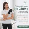 Wrist Ice Pack Wrap - Hot and Cold Gel Thumb & Hand Ice Pack Glove for Arthritis Relief | Microwavable & Freezer Safe, Dual Therapy for Carpal Tunnel, Tendonitis, Swelling, Targeted Relief for Hand view 2