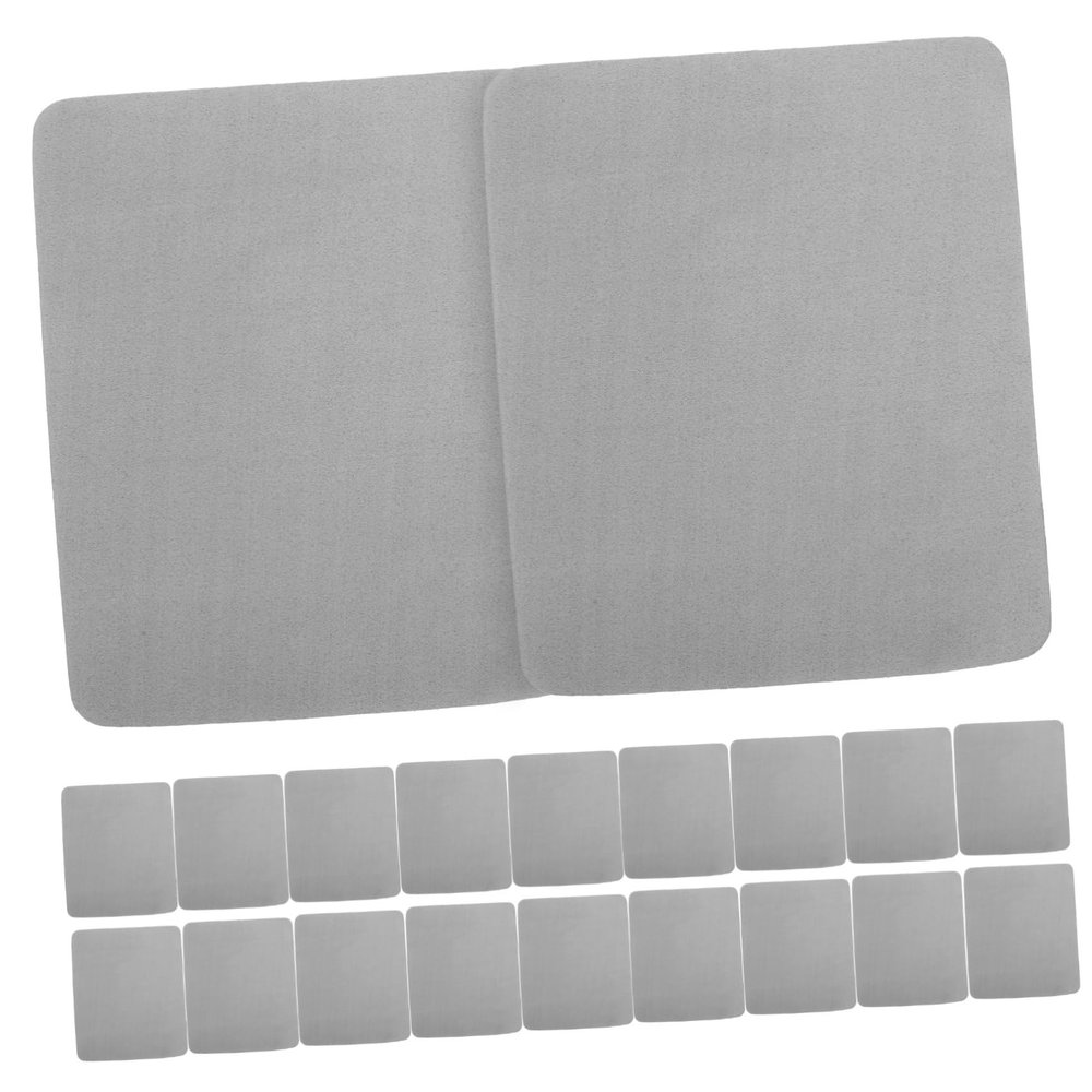 COLLBATH 20pcs Suede Cleaning Cloths Non-Fading Microfiber for Glasses Jewelry and Screens Lint Lens Cloths for Home and Travel