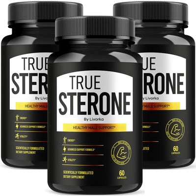 (3 Pack) True Sterone Pills, TrueSterone, True Sterone Pill, True Sterone Vitamin Capsules, True Sterone Advanced Formula, True Sterone Reviews 180 Capsules for 3 Months