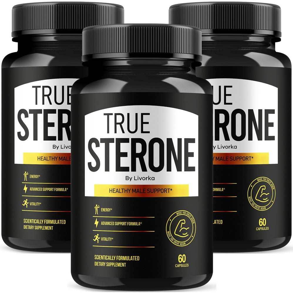 (3 Pack) True Sterone Pills, TrueSterone, True Sterone Pill, True Sterone Vitamin Capsules, True Sterone Advanced Formula, True Sterone Reviews 180 Capsules for 3 Months