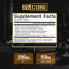 5% Nutrition Core Pump Caps | NO2 Nitric Oxide Booster Supplement Pills | All Natural Ultra Low Stim Preworkout Supplement (5mg Caffeine) (30 Caps) view 3