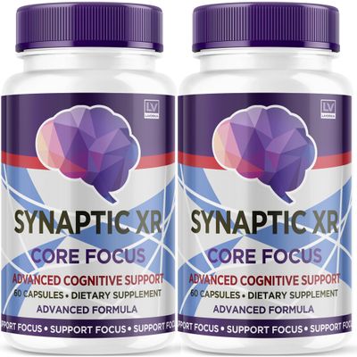 (2 Pack) Synaptic XR Capsules, SynapticXR, Synaptic XR Core Focus, Synaptic XR Brain Caps, Synaptic XR, Brain Synaptic XR, Synaptic XR Advanced Formula 120 Capsules for 2 Months