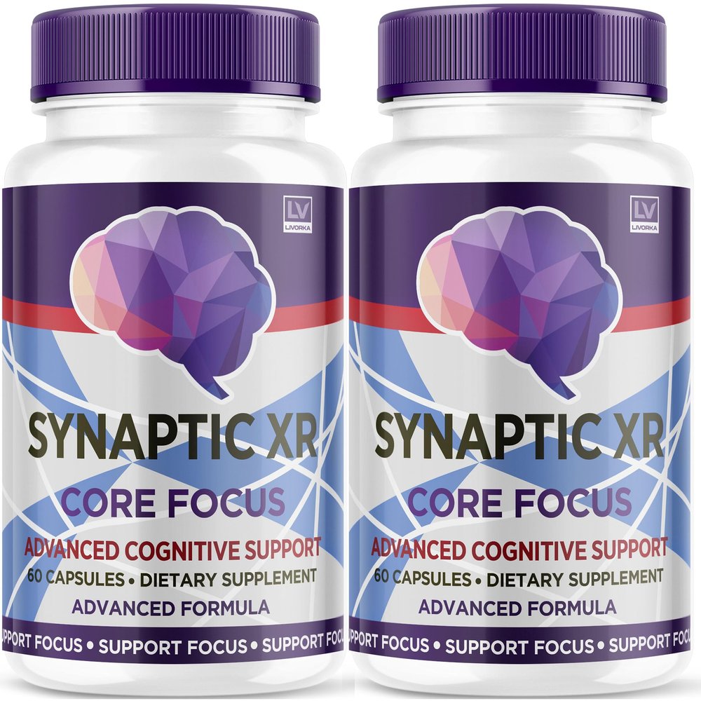 (2 Pack) Synaptic XR Capsules, SynapticXR, Synaptic XR Core Focus, Synaptic XR Brain Caps, Synaptic XR, Brain Synaptic XR, Synaptic XR Advanced Formula 120 Capsules for 2 Months