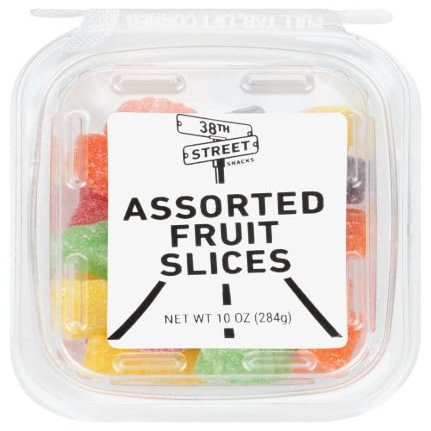 Generic 3.8th Street Assorted Fruit Slices Tub 10 oz (Pack of 12)