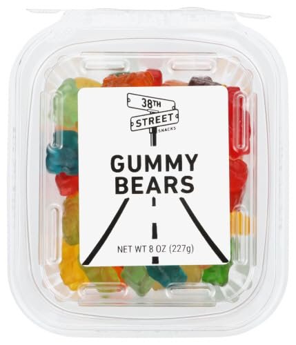 NineLife Basics 3.8th Street Gummy Bears Tub 8 oz (Pack of 12)