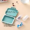 4 Pack Pill Box 3 Compartments Travel Pill Case Moisture Proof Small Pill Organizer Portable for Pocket Purse Daily Cute Pill Holder Container for Vitamins, Medicine view 3