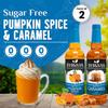 Syruvia Sugar-Free Holiday Syrup Duo - Pumpkin Spice & Caramel - 25.4oz - 0 Calorie - 2-Flavor Holiday Gift Set, Gluten-Free, Kosher (2-Pack) view 3