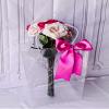 10 Pack Clear Flower Bouquet Bags, Gift Bags with Long Handles, Party Floral Packing Wrap Bag for Valentine Day, Birthdays, Mother's Day, Wedding, Anniversary, Housewarming, 13.6" (Top) x 9.8" (Bottom) x 13.8" (H) view 3
