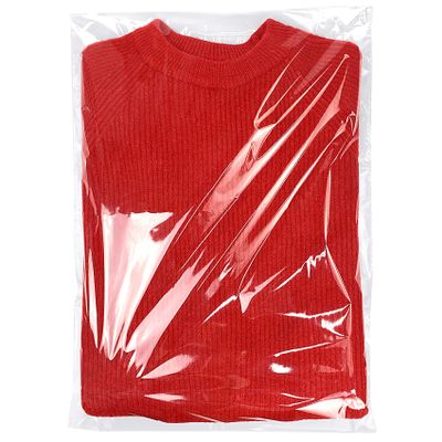 Clear Resealable Cellophane Plastic Bags Self Adhesive for Packaging Shirts, Clothing and Products,50 Pcs 14x20 Inches Self Sealing Cellophane Bags