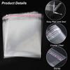 Clear Resealable Cellophane Plastic Bags Self Adhesive for Packaging Shirts, Clothing and Products,50 Pcs 11x15 Inches Self Sealing Cellophane Bags view 4