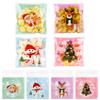 100 PCS Christmas Self Sealing Cellophane Bags for Cookie Snack Treat Goodie Goody Candy Gift Wrap Clear Ziplock Holiday Winter Santa Xmas Decor Bags Bulk Christmas Party Decorations Favors Supplies view 1