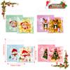 100 PCS Christmas Self Sealing Cellophane Bags for Cookie Snack Treat Goodie Goody Candy Gift Wrap Clear Ziplock Holiday Winter Santa Xmas Decor Bags Bulk Christmas Party Decorations Favors Supplies view 2