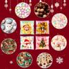 100 PCS Christmas Self Sealing Cellophane Bags for Cookie Snack Treat Goodie Goody Candy Gift Wrap Clear Ziplock Holiday Winter Santa Xmas Decor Bags Bulk Christmas Party Decorations Favors Supplies view 4