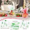 FOPINOA 3 Roll Christmas Cellophane Wrap Set, 32 in x 100 ft Christmas Cellophane Wrapping Clear Cellophane Wrap Roll Treat Gift Basket Wrapping Cellophane Paper for Xmas Party Decoration view 4