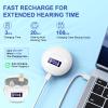 Hearing Aids For Seniors&Adults With Volume Adjustment,In-Ear Rechargeable Hearing Amplifiers With Charging Box For Mild To Moderate Hearing Loss,Digital Invisible Sound Voice Amplifier With Noise Reduction view 3