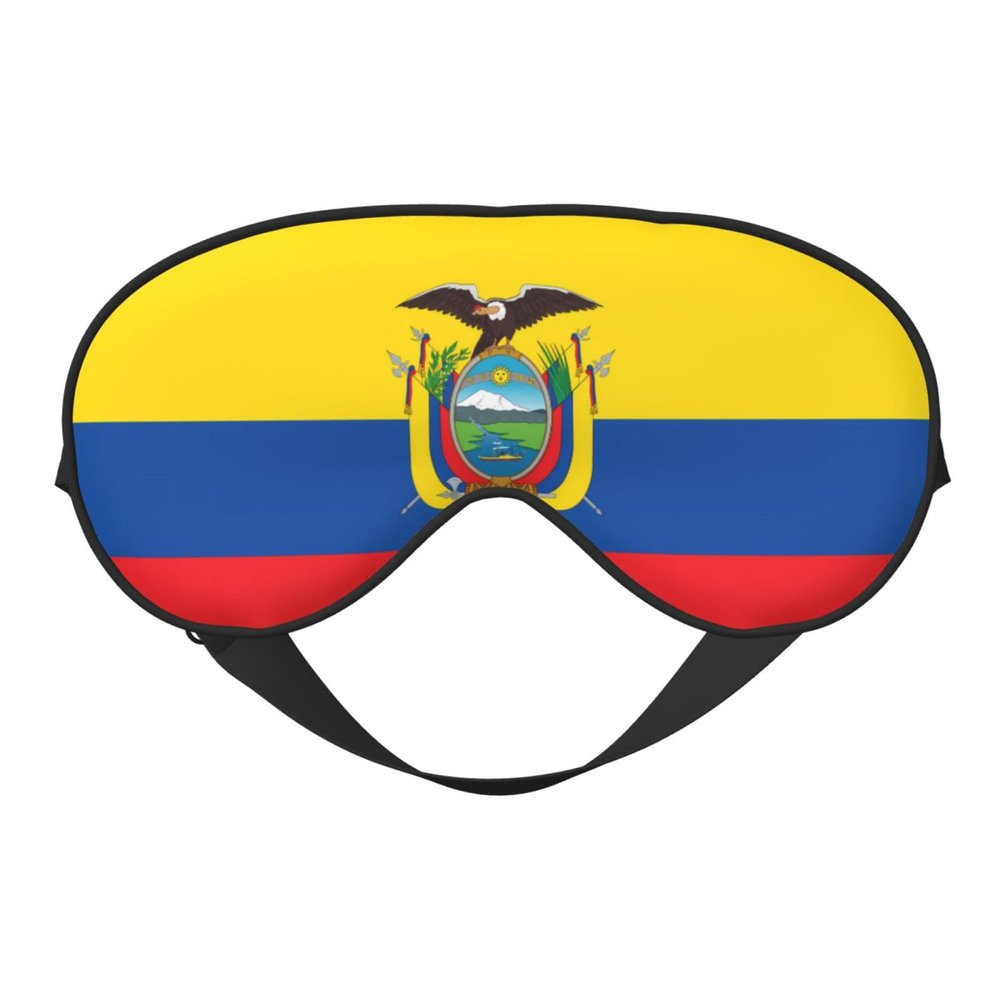 Sleep Masks Silky Flag of Ecuador Eye Cover Soft Satin Blindfold Elastic for Women Man Travel Nap - Silent Night Stars