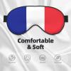 Sleep Masks Silky French Flag Eye Cover Soft Satin Blindfold Elastic for Women Man Travel Nap - Silent Night Stars view 3