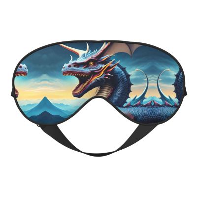 Sleep Masks Silky Roaring Dragon Eye Cover Soft Satin Blindfold Elastic for Women Man Travel Nap - Silent Night Stars