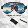 Sleep Masks Silky Roaring Dragon Eye Cover Soft Satin Blindfold Elastic for Women Man Travel Nap - Silent Night Stars view 4