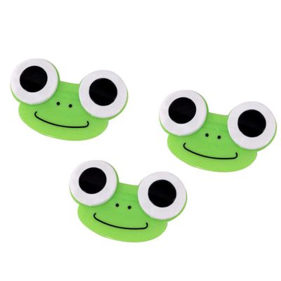 Frog Shape Contact Lens Box Animal Lens Case Cartoon Contact Lens Case Cute Contact Lens Holder Contact Lens Case Cartoon Frog Shape Contact Lens Holder Cartoon Animal Lens Box 3PCS