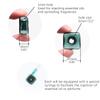 10 Pcs Thickened Square Shape Multi-Color Coloured Glaze Aromatherapy Pendant Bottle - Essential Oils Perfume Necklace Pendant Vials (Blackish Green) view 2