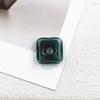 10 Pcs Thickened Square Shape Multi-Color Coloured Glaze Aromatherapy Pendant Bottle - Essential Oils Perfume Necklace Pendant Vials (Blackish Green) view 3