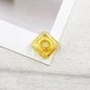10 Pcs Thickened Square Shape Multi-Color Coloured Glaze Aromatherapy Pendant Bottle - Essential Oils Perfume Necklace Pendant Vials (Yellow) view 3