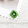 10 Pcs Thickened Square Shape Multi-Color Coloured Glaze Aromatherapy Pendant Bottle - Essential Oils Perfume Necklace Pendant Vials (Green) view 3