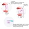 10 Pcs Thickened Square Shape Multi-Color Coloured Glaze Aromatherapy Pendant Bottle - Essential Oils Perfume Necklace Pendant Vials (Pink) view 2