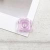 10 Pcs Thickened Square Shape Multi-Color Coloured Glaze Aromatherapy Pendant Bottle - Essential Oils Perfume Necklace Pendant Vials (Pink) view 3