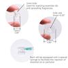10 Pcs Thickened Square Shape Multi-Color Coloured Glaze Aromatherapy Pendant Bottle - Essential Oils Perfume Necklace Pendant Vials (Clear) view 2