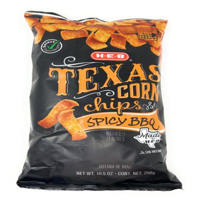 HEB HEB Texas Corn Chips - Spicy BBQ - 10.5oz - 1 bag