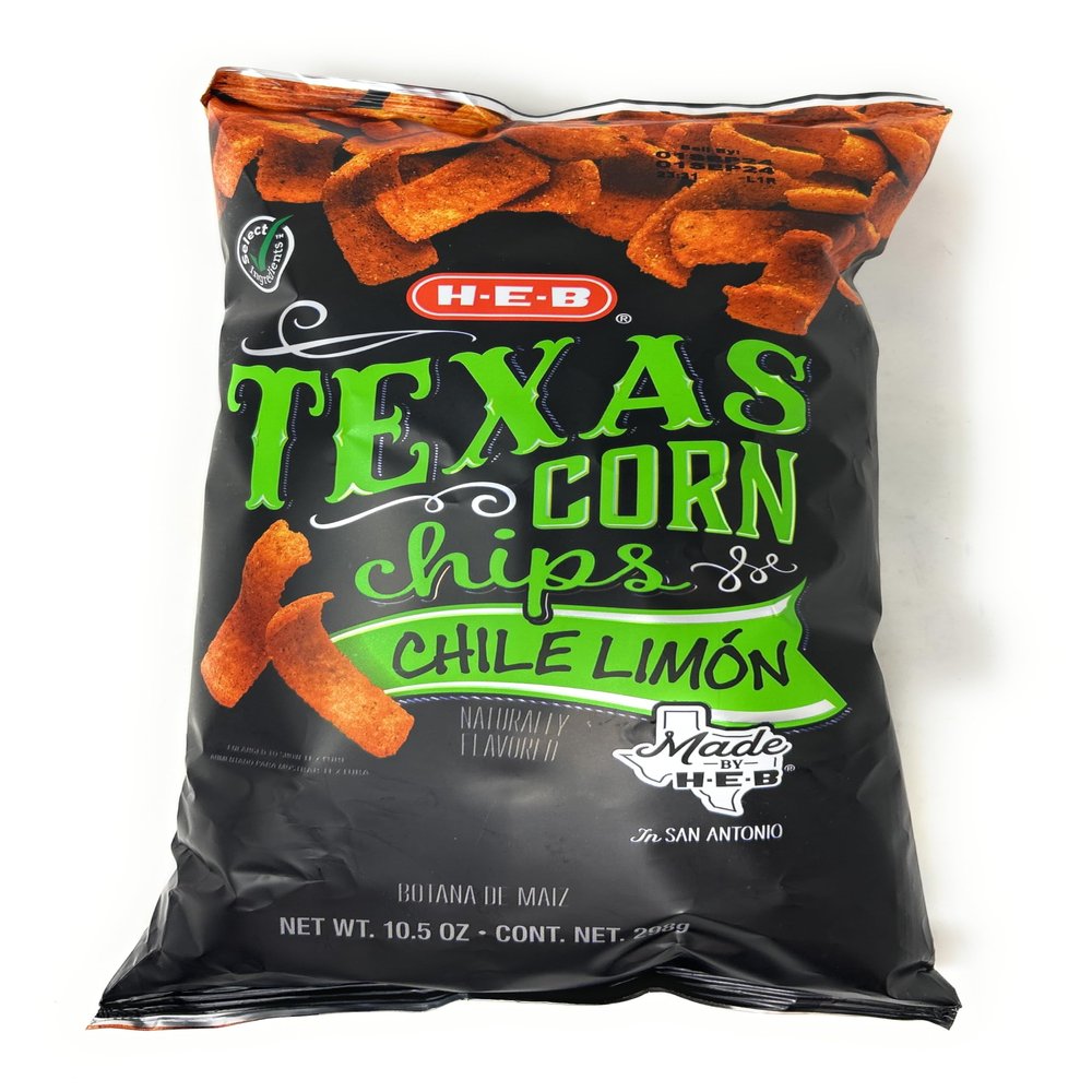 HEB HEB Texas Corn Chips - Chile Limn - 10.5oz - 1 bag