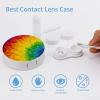 ZXDSKGYN Contact Lens Case Sunflower Rainbow Portable Travel Contact Lens Box Contact Lens Storage Box view 3
