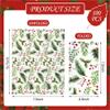 100 Christmas Paper Napkins Xmas Pine Branch Red Berries Disposable Guest Napkins Red Green Winter Greenery Leaves Party Hand Towels for Holiday New Year Christmas Party Supplies view 2