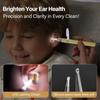 15 Pack Ear Wax Removal Tool Kit with Light - LED Ear Cleaning Kit, Ear Wax Removal for Kids and Adults, Ear Cleaning Tool, Ear Picker Spoon & Ear Tweezers & Spiral Spring Ear Spoon Yellow view 3