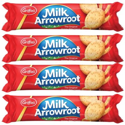 Griffins Arrowroot Biscuits (Pack Of 4 x 250g Ea) The original honey milk classic plain sweet biscuit ... From New Zealand