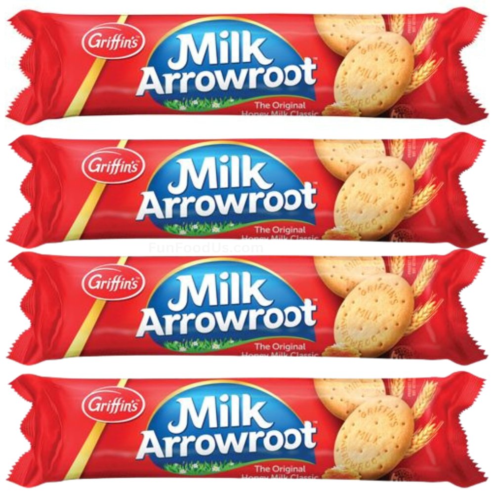 Griffins Arrowroot Biscuits (Pack Of 4 x 250g Ea) The original honey milk classic plain sweet biscuit ... From New Zealand