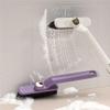 1 Piece Rotating Multifunctional Crevice Cleaning Brush Stiff Bristle Floor Brush 3-in-1 Bathroom Tile Dead-End Crevice Brush Wall Brush Floor (Purple) view 2