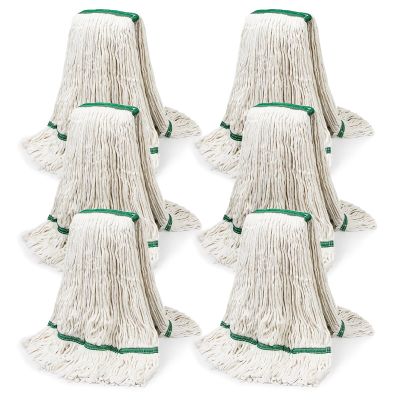 20oz Heavy Mop Replace Head, 6 Pack Commerical Replacement Mopmop Head ReplacementReusable Mop Head Refills-Replacement Mop Heads Suitable for Heavy Commercial Industrial Residential Areas