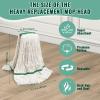 20oz Heavy Mop Replace Head, 6 Pack Commerical Replacement Mopmop Head ReplacementReusable Mop Head Refills-Replacement Mop Heads Suitable for Heavy Commercial Industrial Residential Areas view 3
