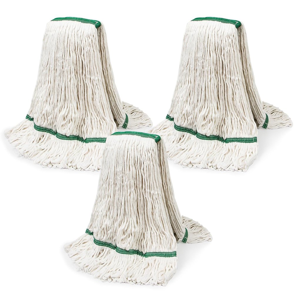 20oz Heavy Mop Replace Head, 3 Pack Commerical Replacement Mopmop Head ReplacementReusable Mop Head Refills-Replacement Mop Heads Suitable for Heavy Commercial Industrial Residential Areas