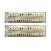 56 Pcs False Teeth Fake Teeth 2 Sets Synthetic Resin Dental Tooth, Upper and Lower Denture Tooth, Party Horror Prop Makeup DIY Replacement, 23 A2 view 1